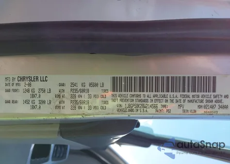 2008 Jeep Liberty Limited Edition from USA, damaged, VIN 1J8GP58K28W214566